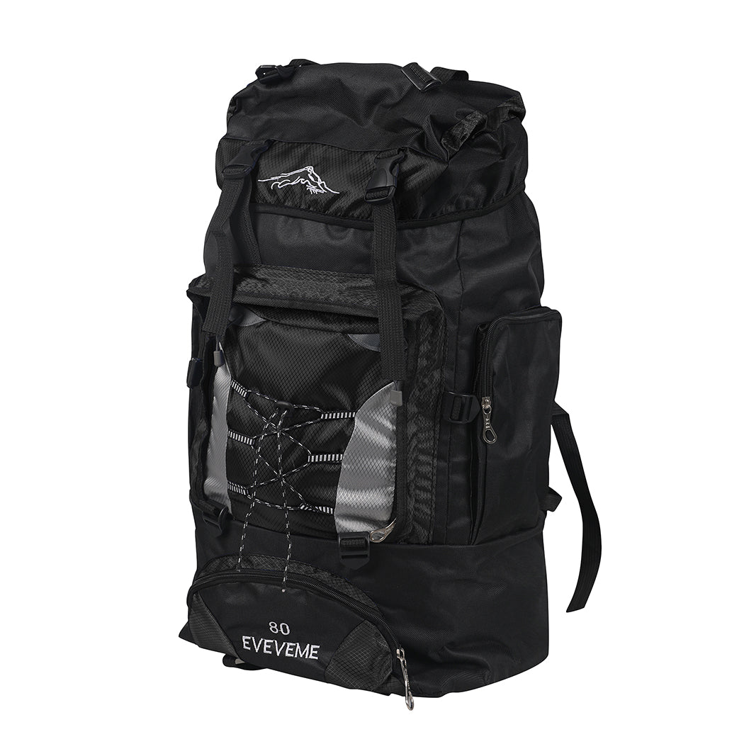 Military Backpack Tactical Hiking Camping Black-1831592941420941312