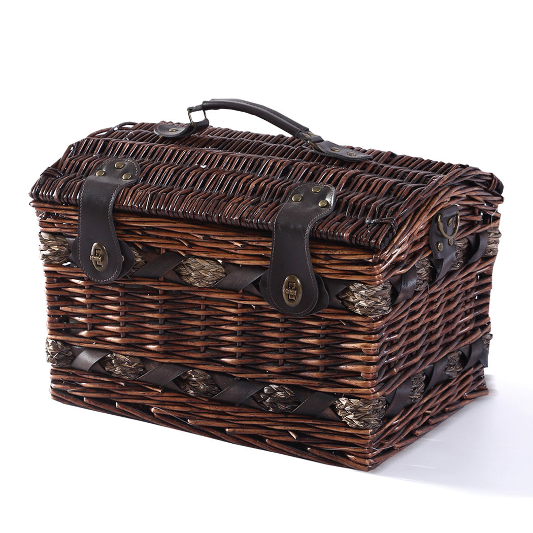 2 Person Picnic Basket Willow Baskets-1831592687212564481