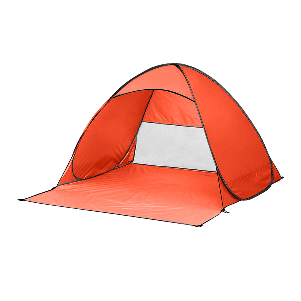 Mountview Pop Up Beach Tent Caming Portable Orange-1831592958336569344