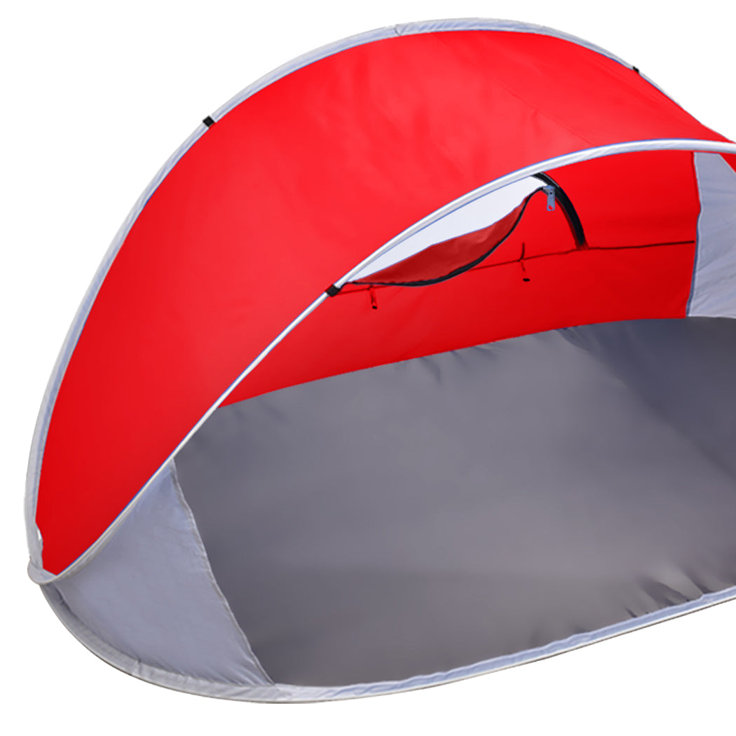 Mountview Pop Up Tent Camping Beach Red-1831592987436650501