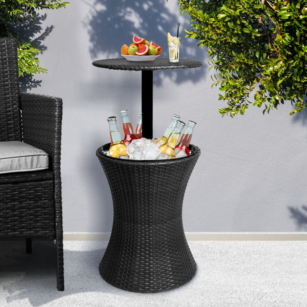 Levede Cooler Ice Bucket Table Bar Outdoor Black-1831592621068390406