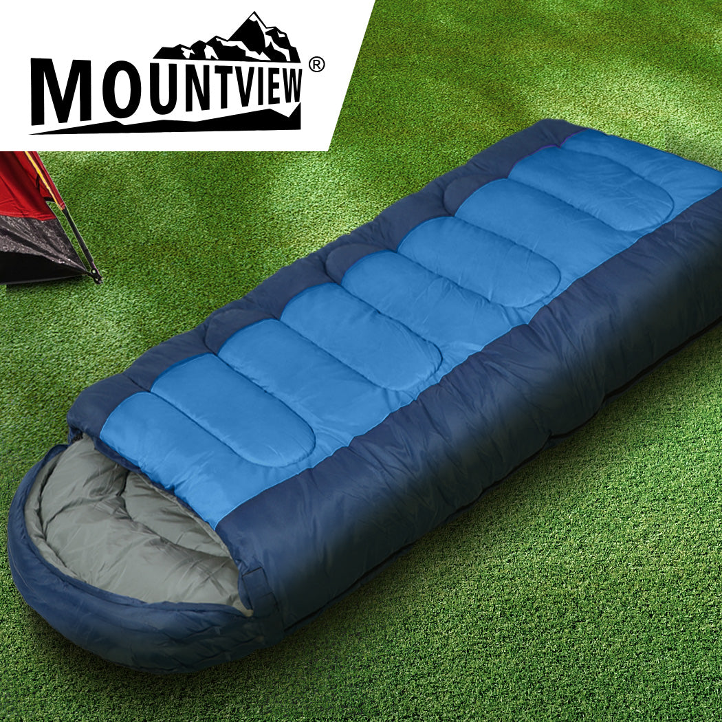 Mountview Sleeping Bag Outdoor Camping Blue-1831592873531936774