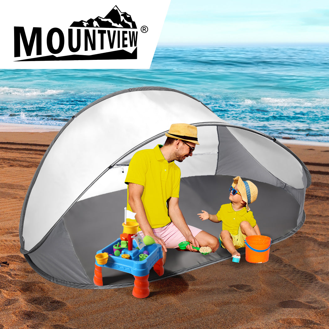 Mountview Pop Up Tent Camping Beach Grey-1831592977181577222