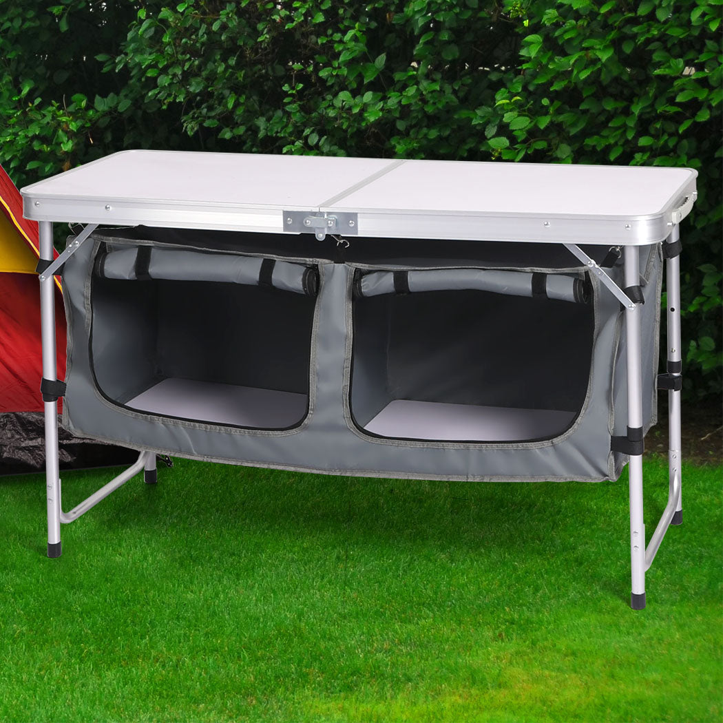 Levede Folding Camping Table Aluminium-1831592713376632838