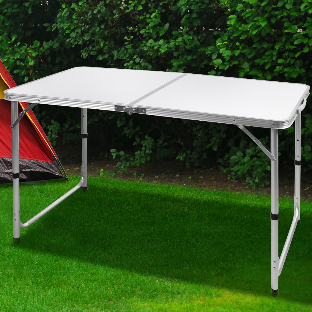 Levede Folding Camping Table Aluminium Silver-1831592864241553414