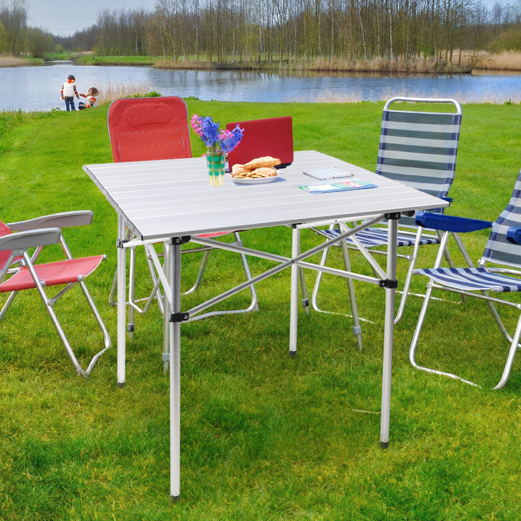 Levede Roll Up Camping Table Folding-1831592854665957383