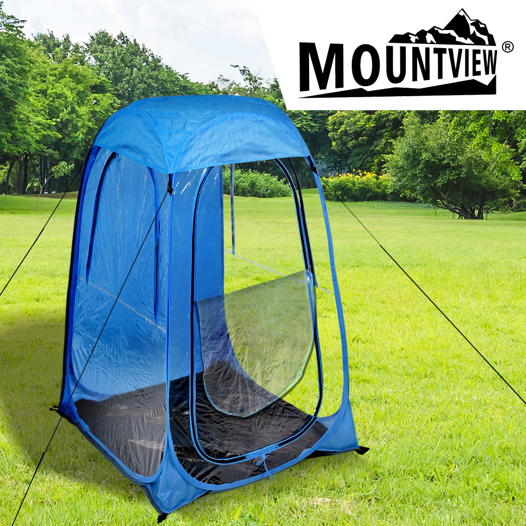 2x Mountview Pop Up Tent Camping Weather Blue-1831592735036018695