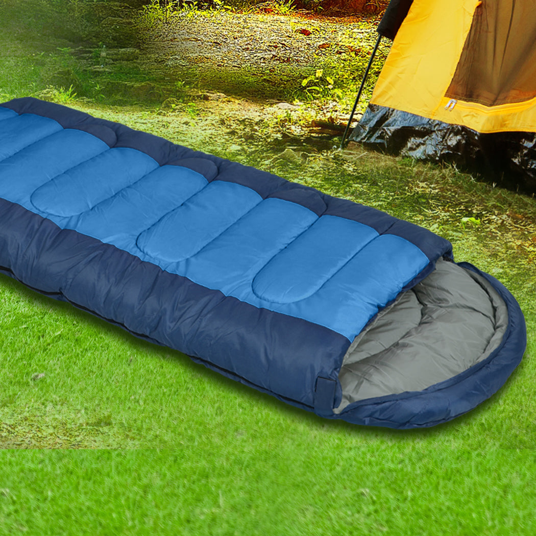 Mountview Sleeping Bag Outdoor Camping Blue-1831592873531936775