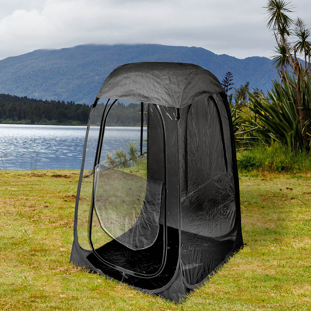 2x Mountview Pop Up Tent Camping Weather Black-1831592734897606663