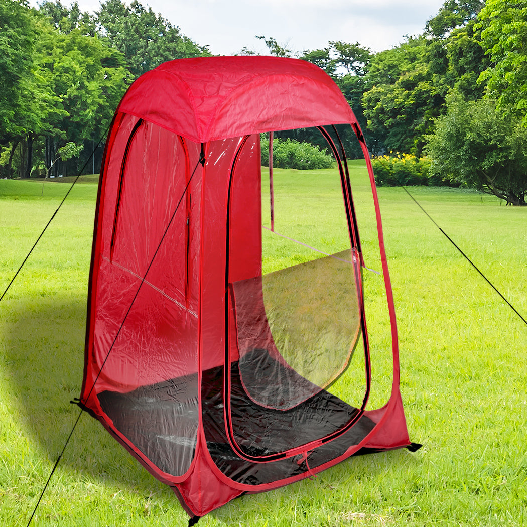 2x Mountview Pop Up Tent Camping Weather Red-1831592735170236422