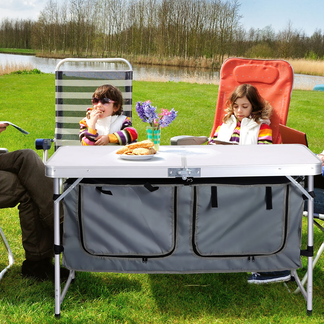 Levede Folding Camping Table Aluminium-1831592713376632839