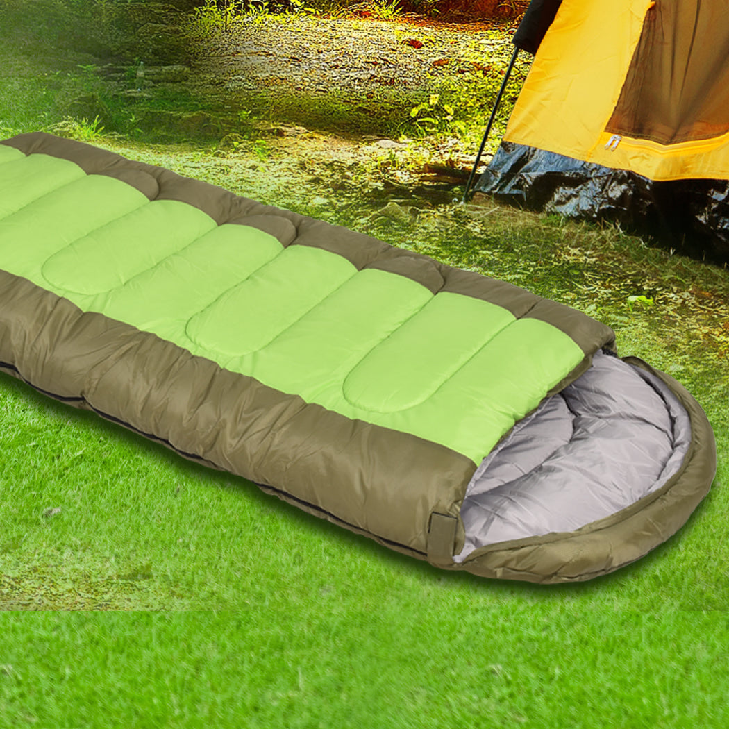 Mountview Sleeping Bag Outdoor Camping Green-1831592873674543111