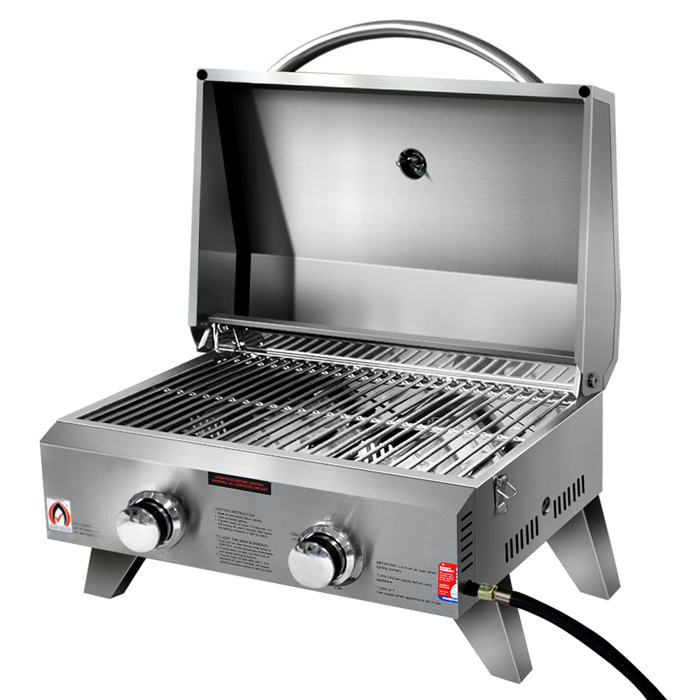 Portable Gas BBQ Grill 2 Burners