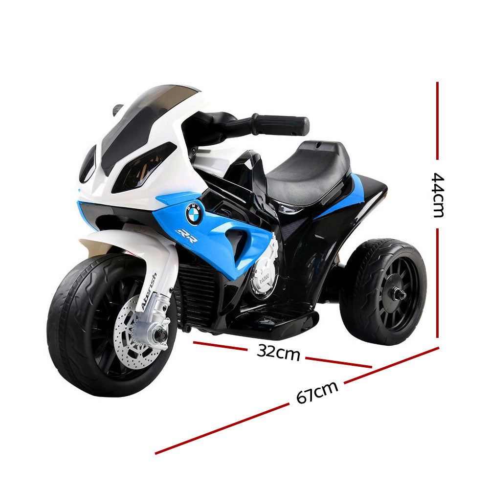 Kids Electric Ride On Car Police Motorcycle Motorbike BMW Licensed S1000RR Blue