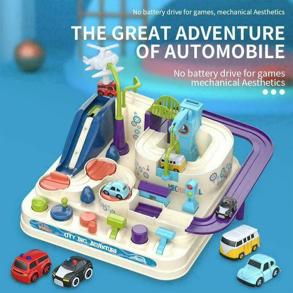 Car Adventure Game Rescue Squad Adventure Rail Model Racing Educational Toy Gift