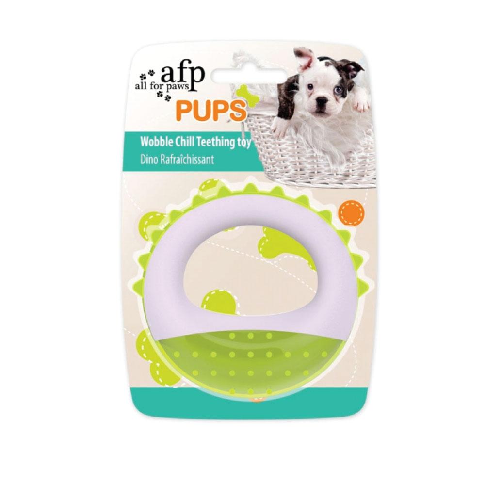 Puppy Teething Toy Ring - Dog Dental Gel Cold Chew - Wobble Chill Toys AFP