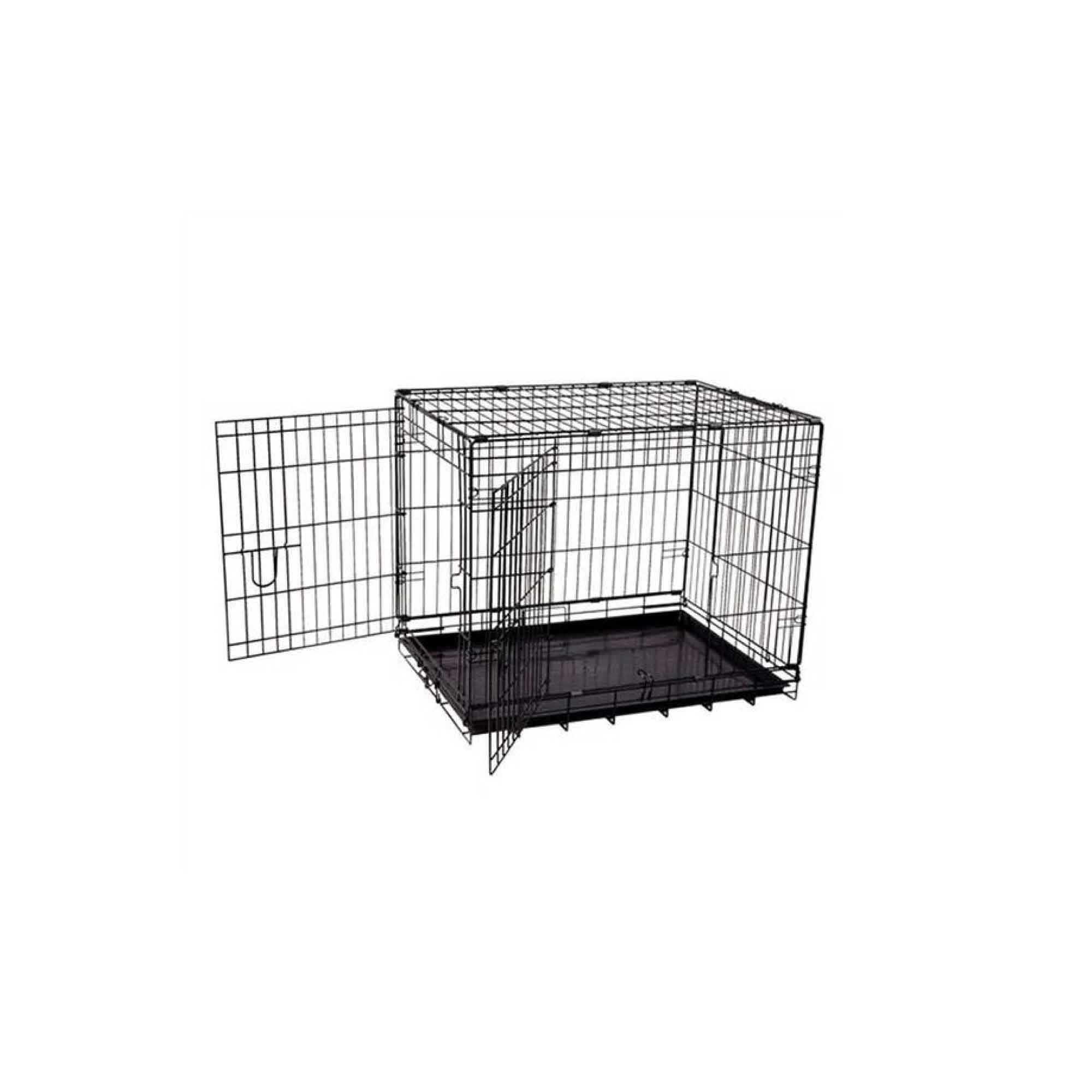 Dog Wire Crate Small - Portable Collapsible Travel Kennel - Pet Puppy Cage