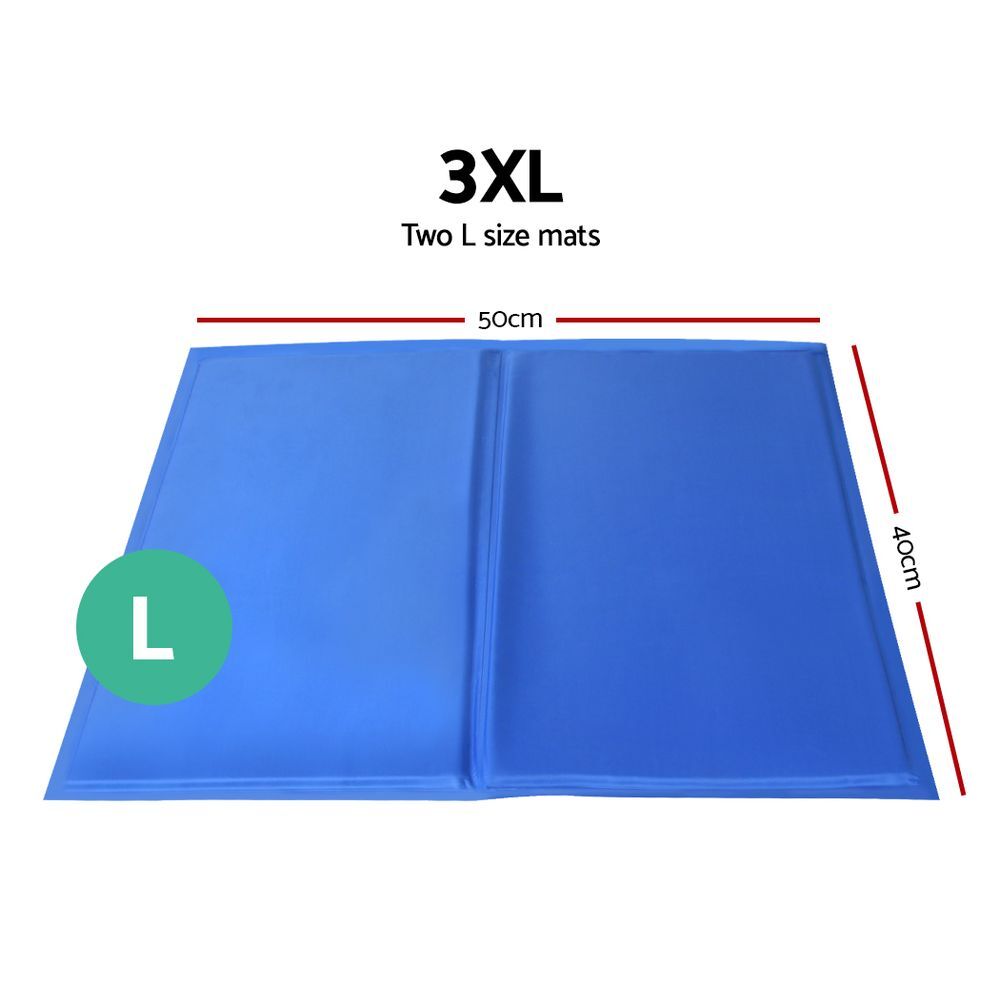 2X Pet Cooling Bed 50x40 CM