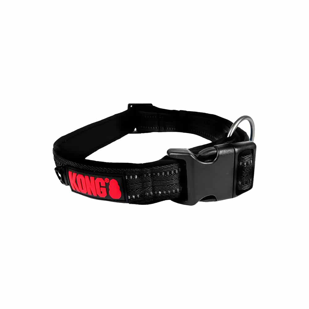 KONG Nylon Black Collars Large