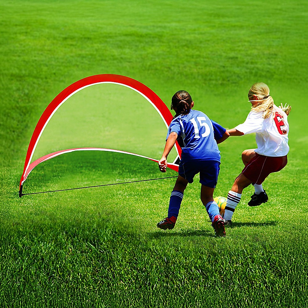 Portable Kids Soccer Goal Set with Cones