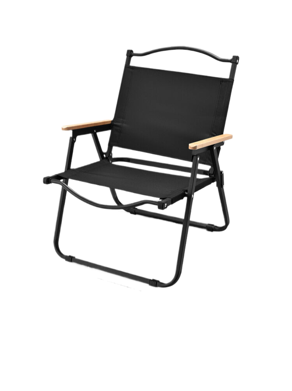 Portable camping chair-carbon steel black 60*52*42cm