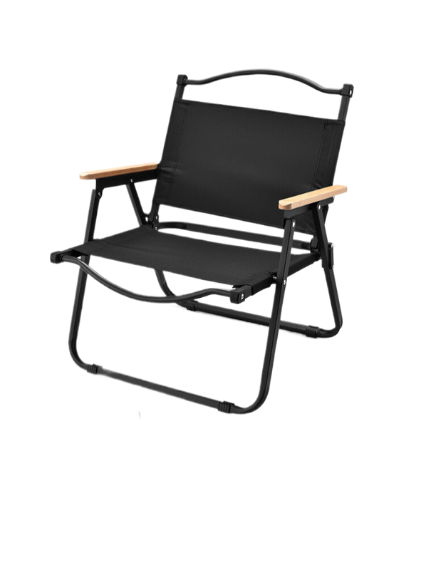 Portable camping chair-carbon steel black 78*52*50cm