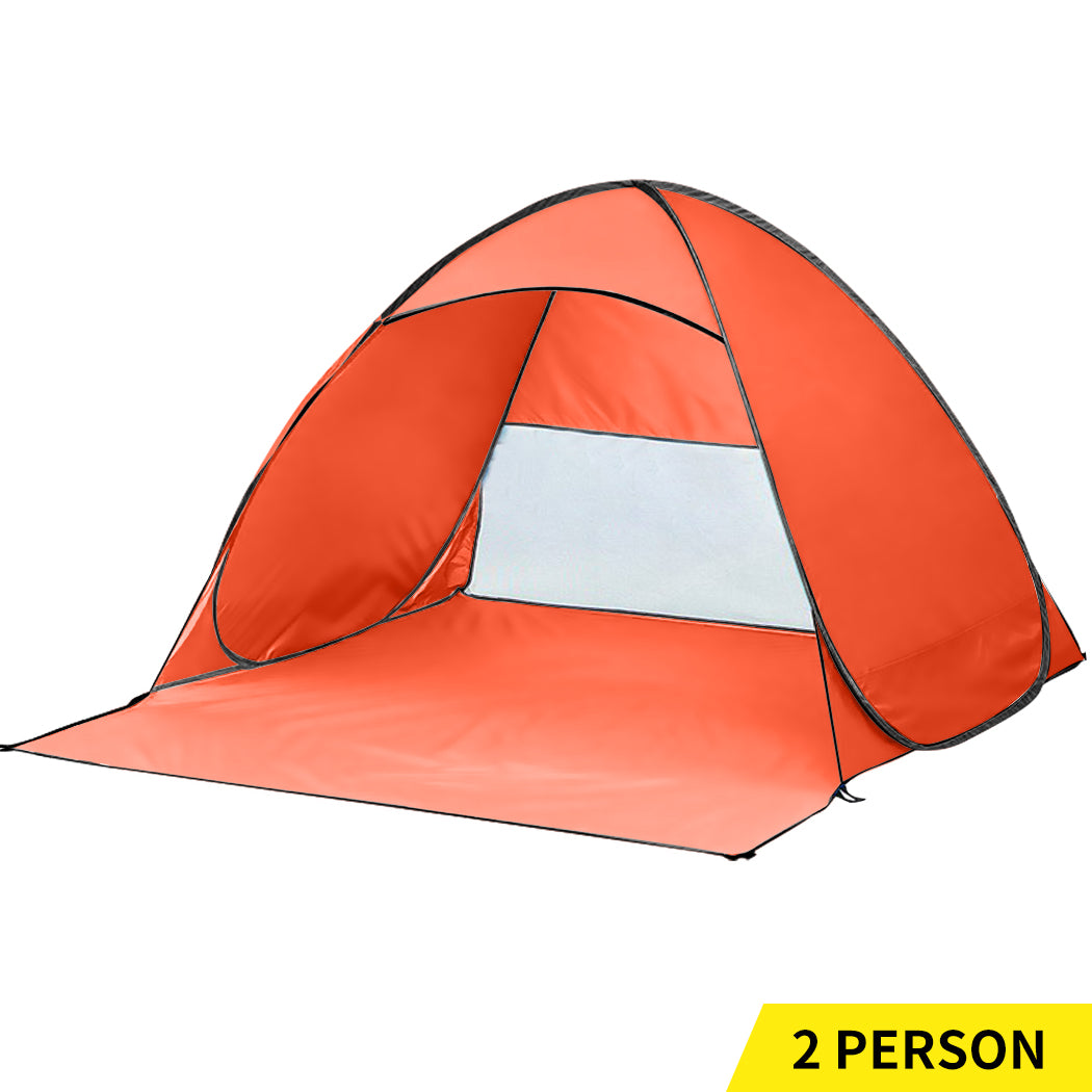 Mountview Pop Up Beach Tent Caming Portable Orange-1831593011792973824