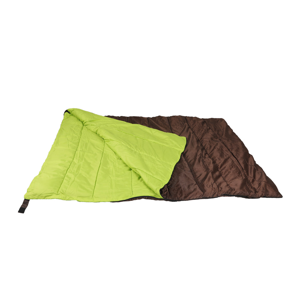 Mountview Double Sleeping Bag Bags Outdoor Brown-1831592807802998785