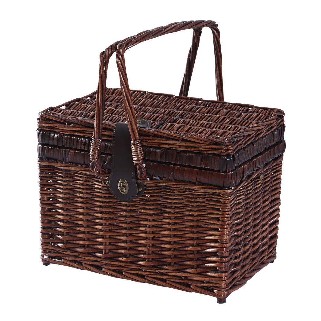 4 Person Picnic Basket Set Outdoor Baskets-1831592675489484801