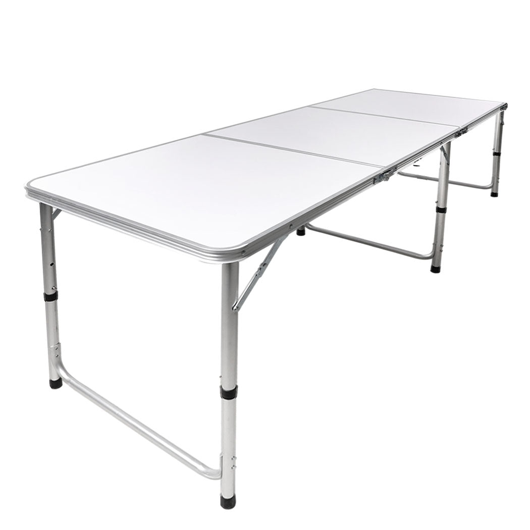 Levede Folding Camping Table Aluminium Silver-1831592687522942977