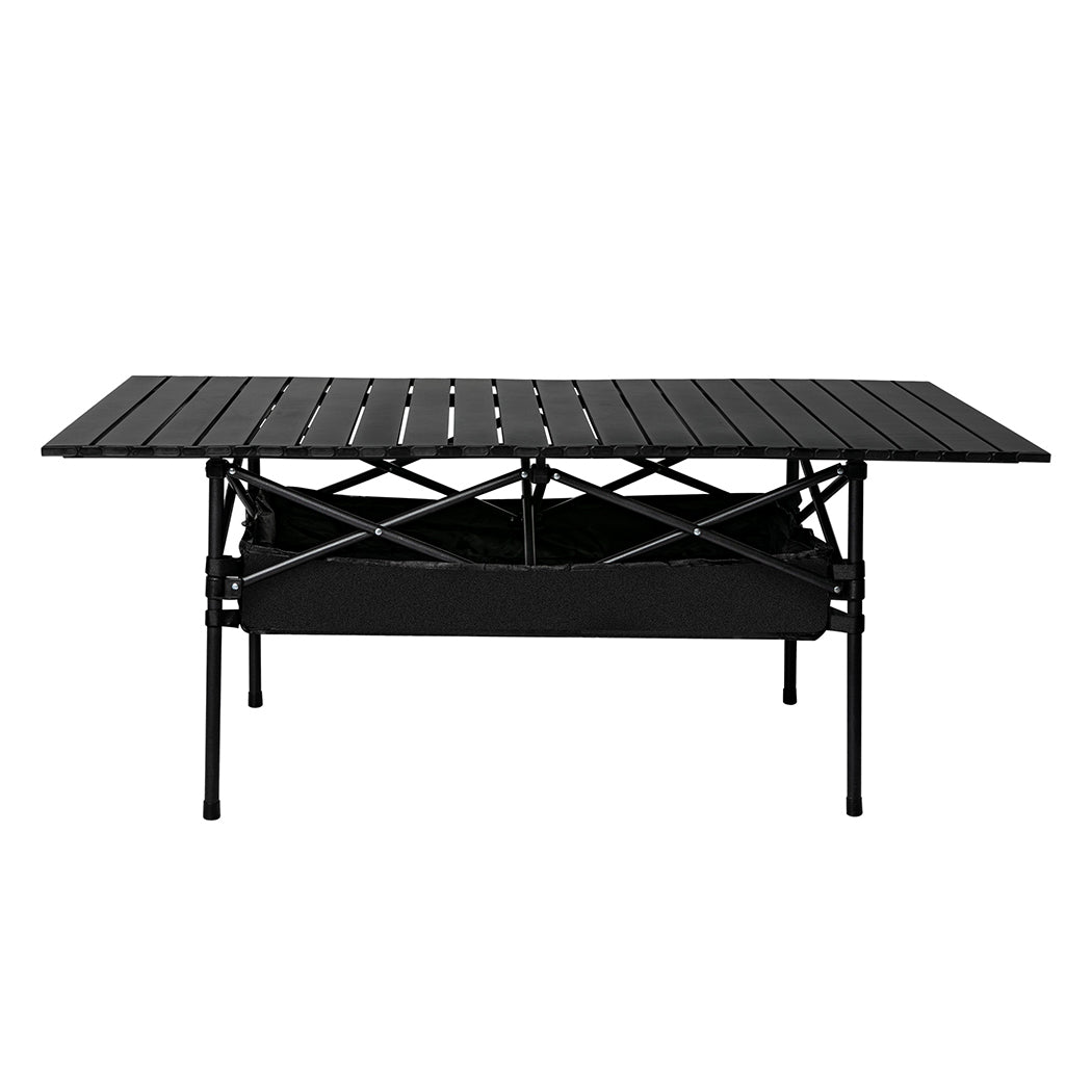 Levede Folding Camping Table Portable Black-1831592715624779777