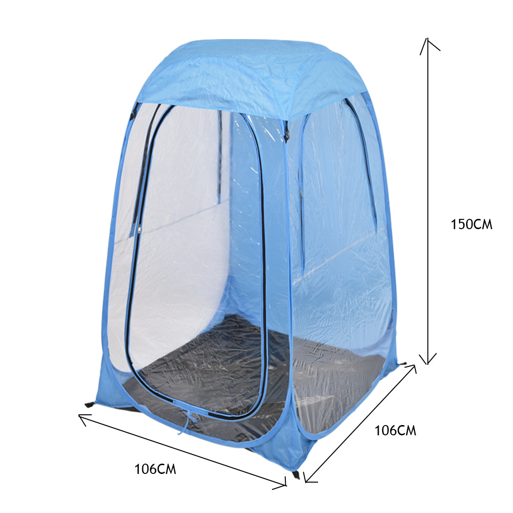 2x Mountview Pop Up Tent Camping Weather Blue-1831592735036018690