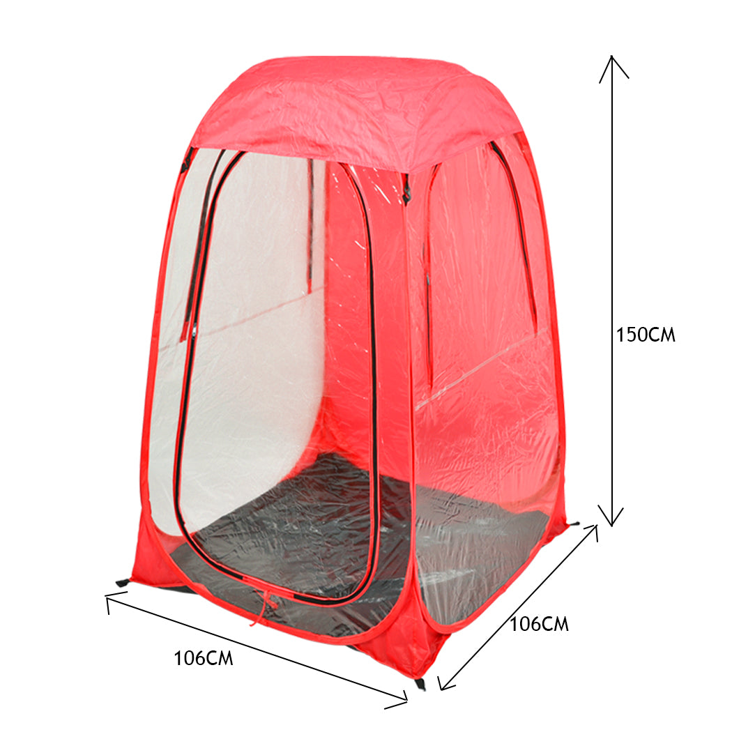 2x Mountview Pop Up Tent Camping Weather Red-1831592735170236418