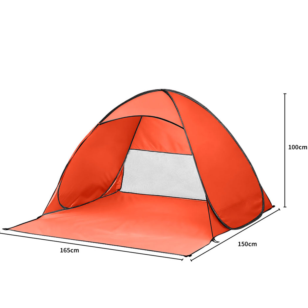 Mountview Pop Up Beach Tent Caming Portable Orange-1831593011792973826