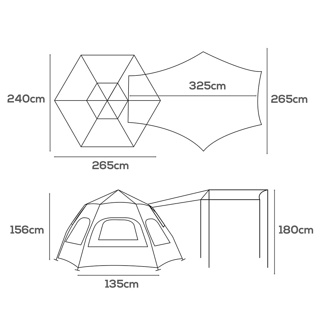 Mountview Instant Tent Pop up Camping-1831592535844327426