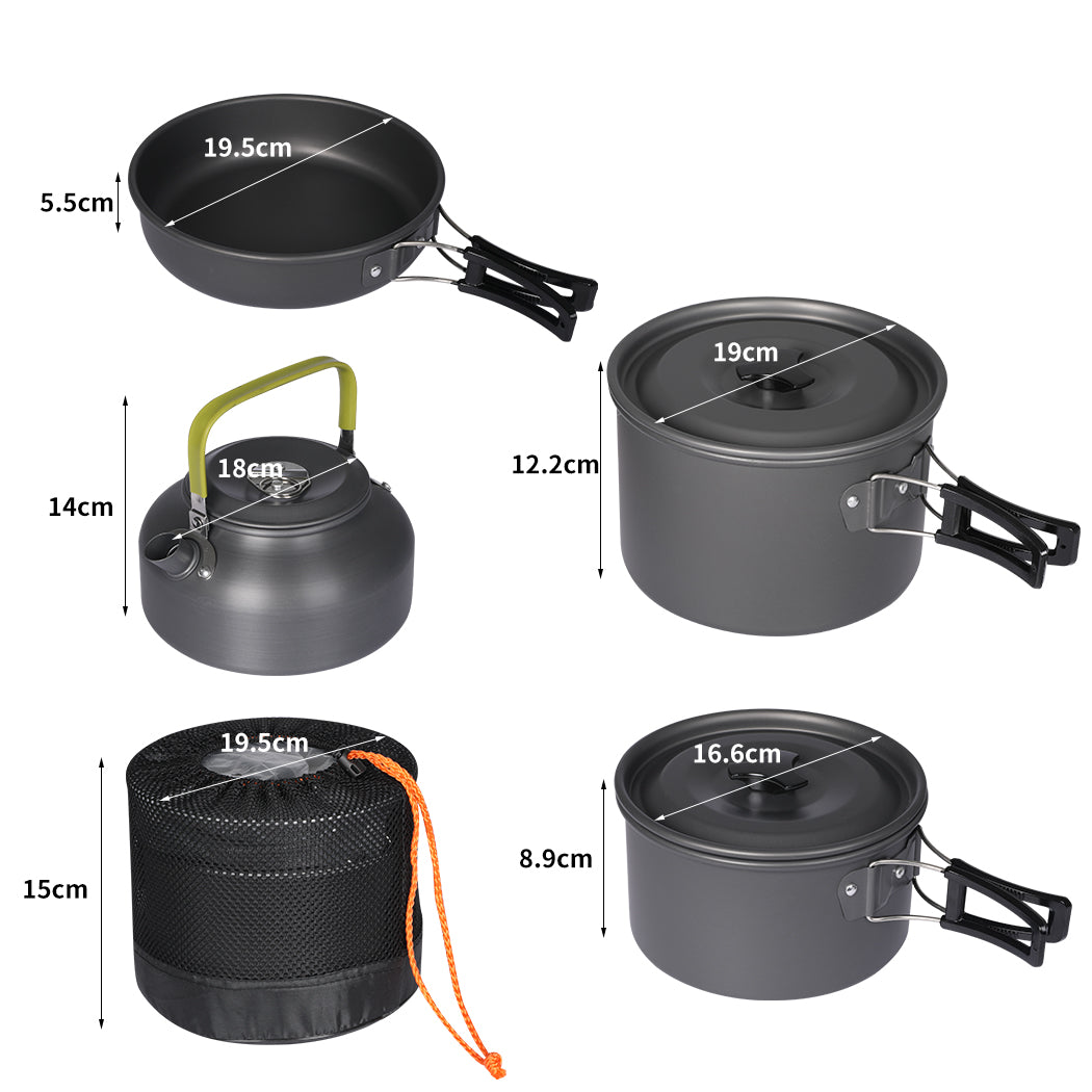 Toque 16Pcs Camping Cookware Set Outdoor-1831592857597775874