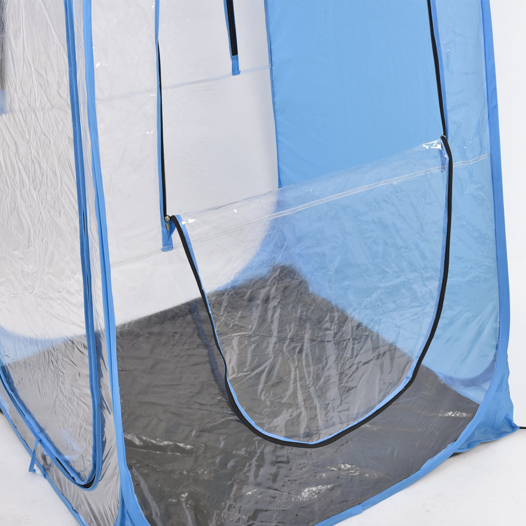 2x Mountview Pop Up Tent Camping Weather Blue-1831592735036018691