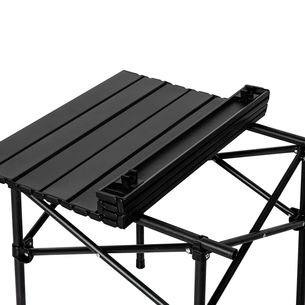 Levede Folding Camping Table Portable Black-1831592856800858115