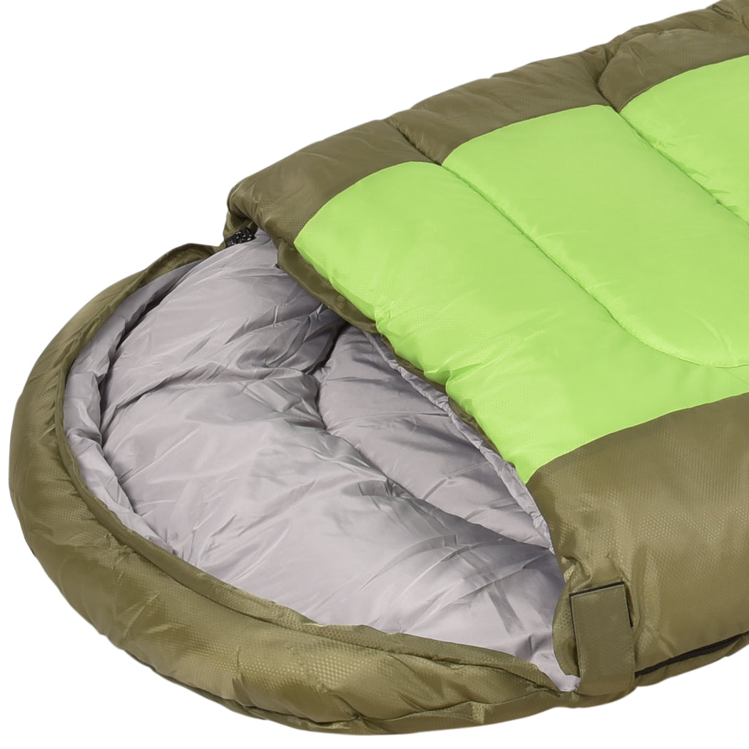 Mountview Sleeping Bag Outdoor Camping Green-1831592873674543108